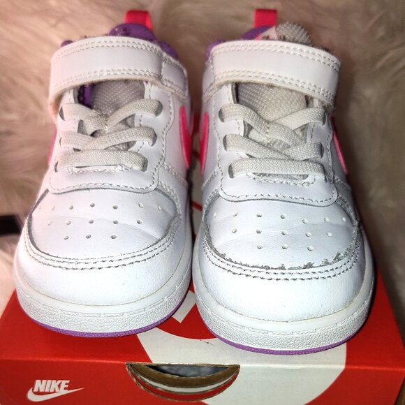 Nike Borough Low Tops Pink & Purple Size 8 - Picture 1 of 6